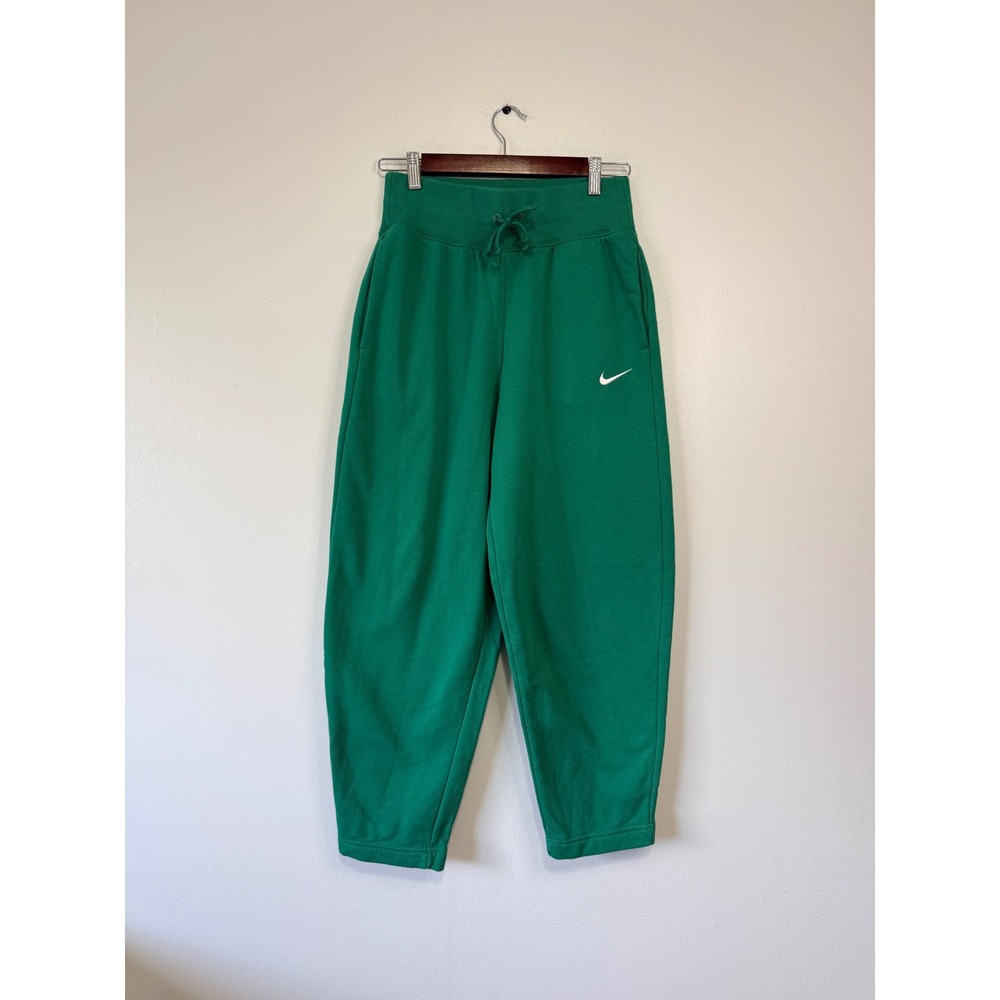 Nike Sportswear‎ Phoenix Fleece High Waisted Sweatpants Green Small DQ5682-365